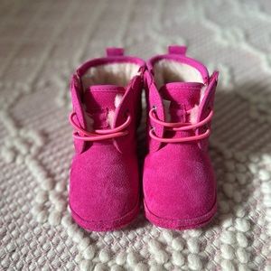 Baby Neumel Uggs; never worn. New without box. Size US 2/3.